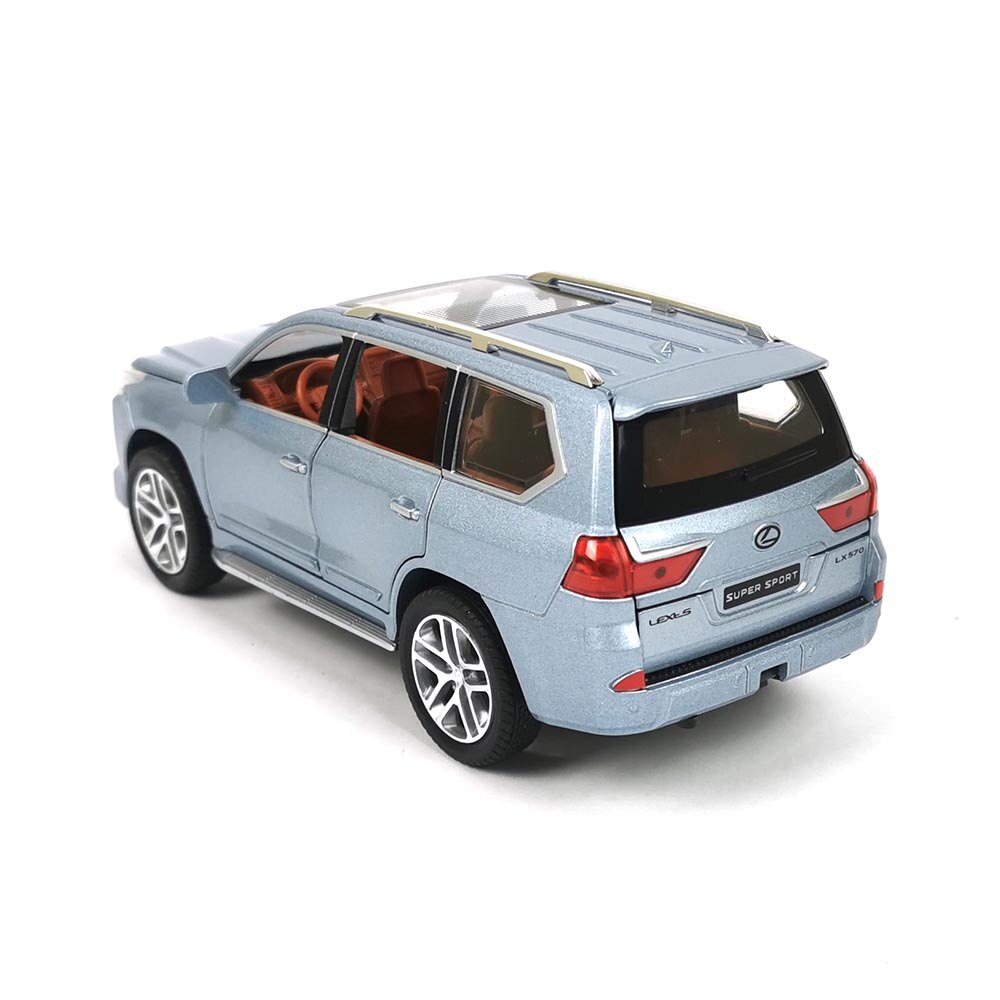Modellino Auto Lexus LX570 SUV Scala 1/64 – Colore Grigio – HIKASI – Pressofuso Da Collezione