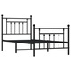 vidaXL fekete fém ágykeret fej- és lábtámlával 80 x 200 cm 13.8 kg 353546