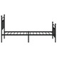 vidaXL fekete fém ágykeret fej- és lábtámlával 80 x 200 cm 13.8 kg 353546