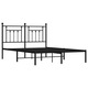 vidaXL fekete fém ágykeret fejtámlával 140 x 200 cm 20.4 kg 353538