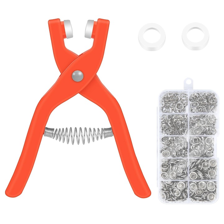 Set Cleste Pentru Capsat cu Capse Incluse Portocaliu