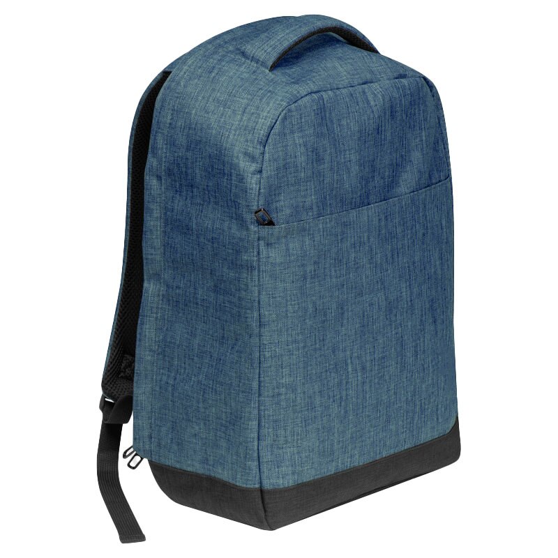 Rucsac Laptop, 16", 600 D, Piksel, cu port USB, albastru, buzunar antifurt