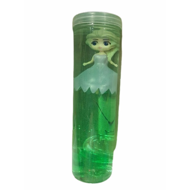 Играчка Ahelos, Слайм с Кукла, Зелен, 3+ години