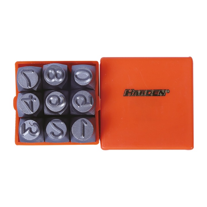 Set 9 pansoane cifre, 5 mm, otel cr-v - HARDEN