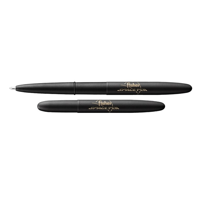 Химикалка Fisher Space Pen Matte black Bullet with Space pen logo no Clip 400B/FSP, подаръчна кутия