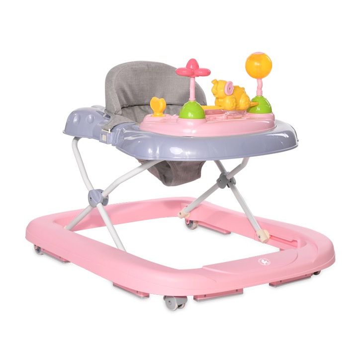Sétáló LORELLI Happy Land rágógumi, rózsaszín