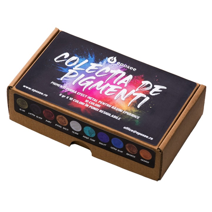Pigmenti pentru rasina epoxidica, colectie de 10 culori