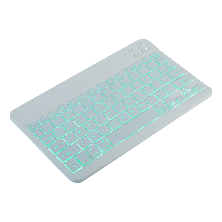 Клавиатура за таблет Chucai, Bluetooth, Универсална, RGB, Бяла