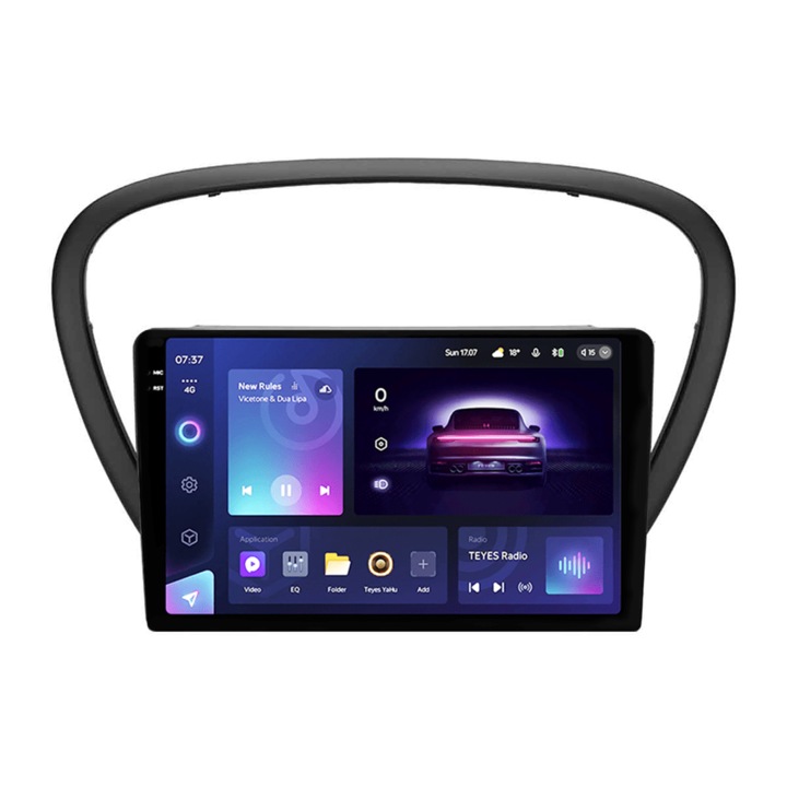 Automatikus navigációs Teyes CC3 2K Peugeot 607 2004-2010 6+128GB 9.5" QLED nyolcmagos 2Ghz, Android 4G Bluetooth 5.1 DSP