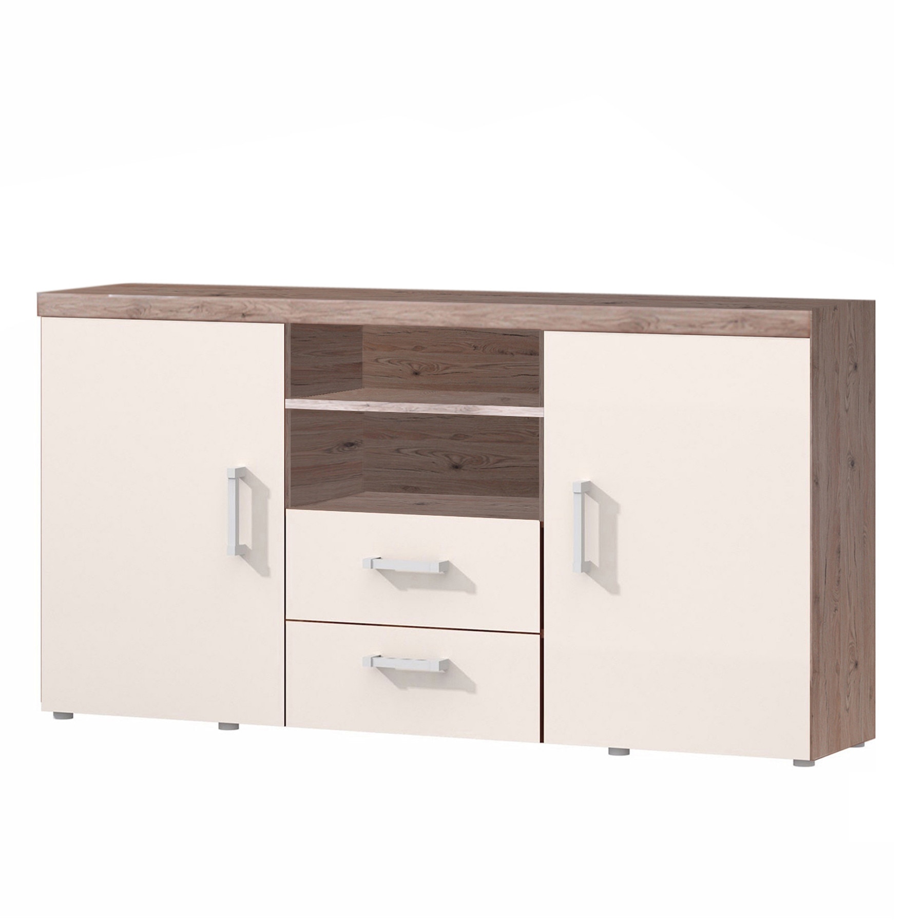 Comoda Samba 5, Genarom, San Marino/Crem, 80 x 164 x 45 cm