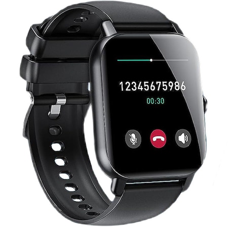 Ceas SmartWatch Ddidbi P66D, Apelare prin Bluetooth, Incarcare magnetica, Ritm Cardiac, Monitorizare somn, Control muzica, Notificari, 112 moduri sport, Alarma, Rezistent la apa, Curea Silicon, Negru
