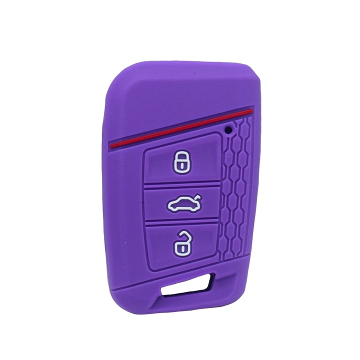 Husa cheie VW Passat Golf 7 Arteon Skoda Superb Karoq Kodiaq Seat Ateca, mov