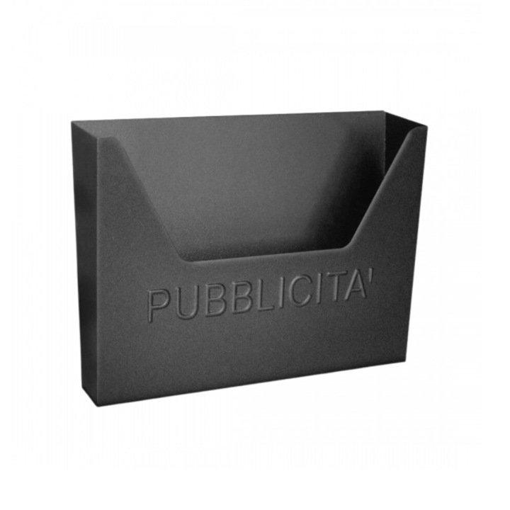 Cutie pentru pliante publicitare, ALUBOX, Metal, Antracit