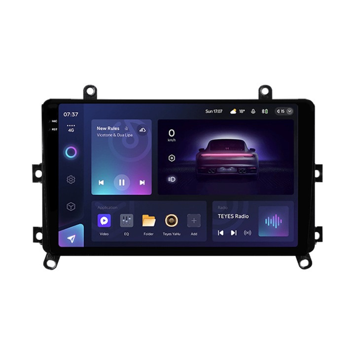 Navigatie Auto Teyes CC3 2K Toyota Highlander 4 2019-2021 4+64GB 9.5" QLED Octa-core 2Ghz, Android 4G Bluetooth 5.1 DSP