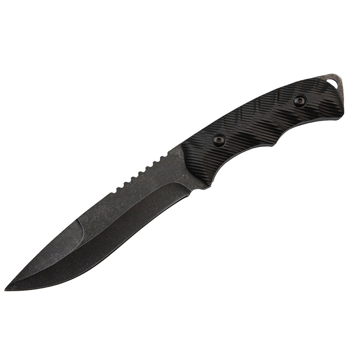 Cutit de vanatoare Depox, Redemption Assault, 25.5 cm, negru, teaca inclusa