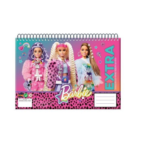 Bloc de desen A4 spirala, Barbie Extra, 30 foi Roz - eMAG.ro