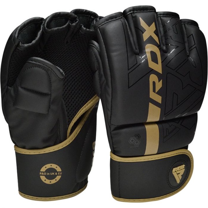 MMA kesztyű RDX L / matt fekete / arany
