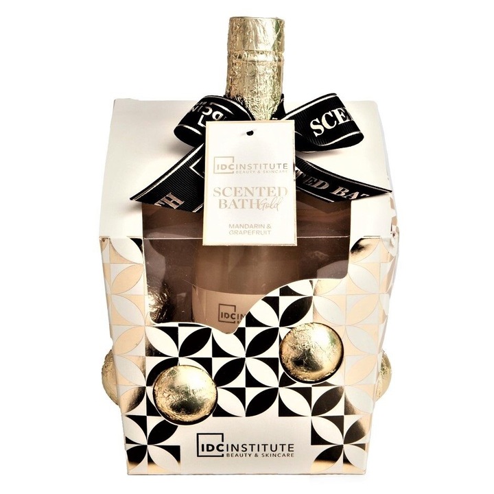 Комплект за грижа за тялото Scented Bath Gold IDC Institute 44502, 340 мл