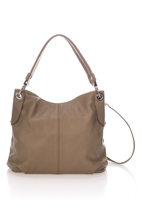 Massimo Castelli, Bőr válltáska levehető pánttal, Agyagbarna