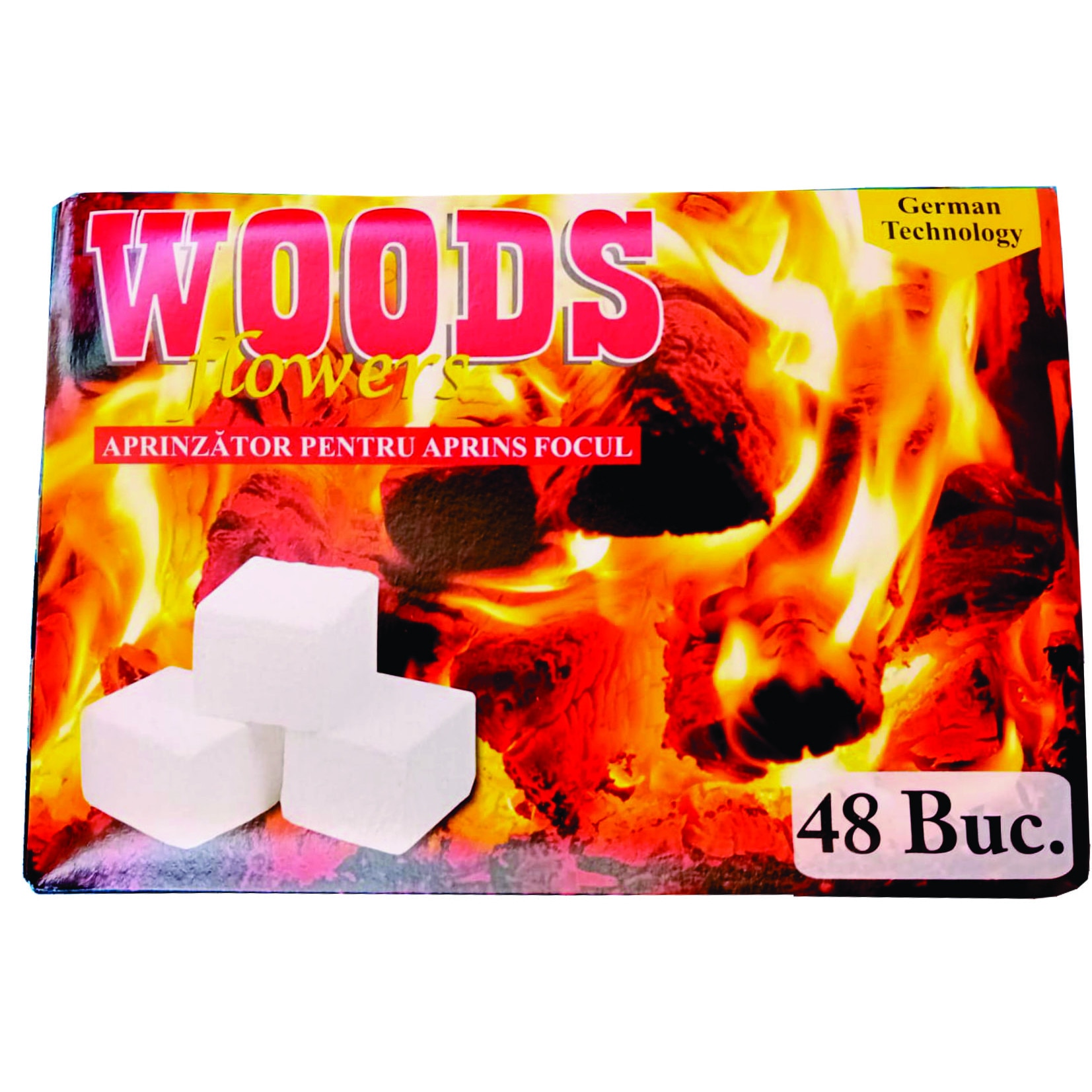 Set 240 buc, pastile arzatoare pentru aprins focul WOODS Flowers eMAG.ro