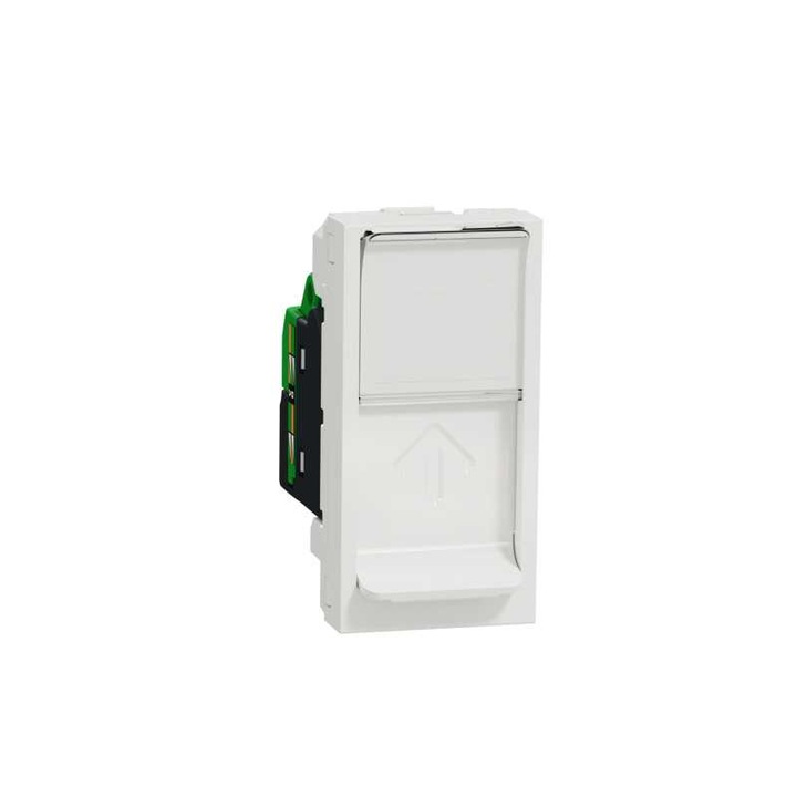 Priza de date UTP CAT6 RJ45 alba, 1M, 10A, New Unica