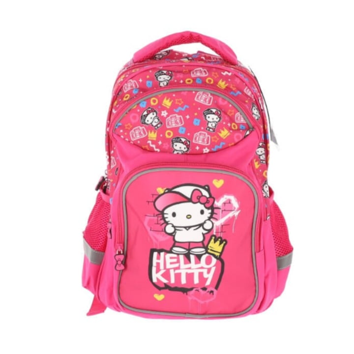Rucsac Scolar Hello Kitty, 40x28x20 cm - eMAG.ro