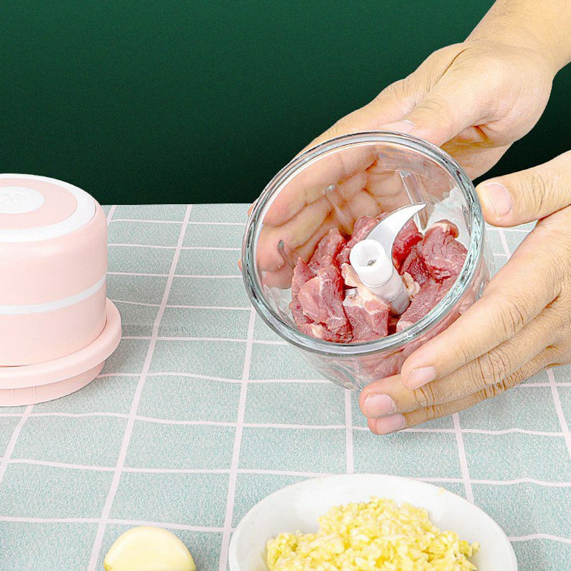 Mini tocator electric, Amtok, Pentru usturoi, legume, fructe, nuci ...
