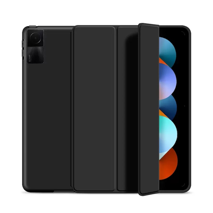 TPU силиконов калъф, Revomag, за XIAOMI Redmi Pad 10.61″, Smart Cover, Черен