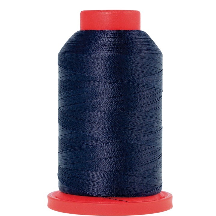 Ata de brodat, finete 180, con 2000 m, Mettler Seralene, culoare albastru inchis 827