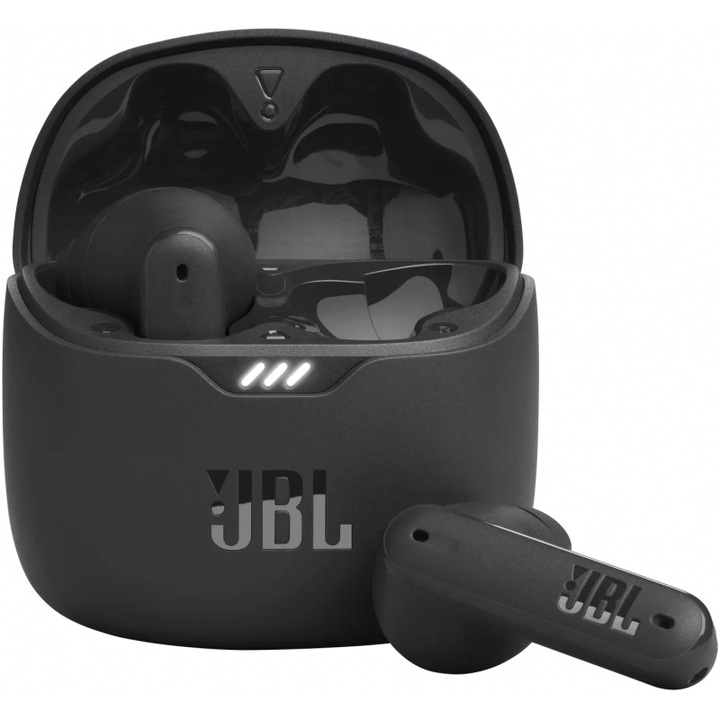 Casti In Ear, Bluetooth, JBL Tune Flex, conectivitate 5.2, Noise Cancelling, incarcare cu USB Type-C, Negru