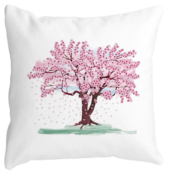 Rózsafa szőnyeg négyzet alakú dekoratív párnahuzat, 40x40 cm, levehető huzat, fújtató