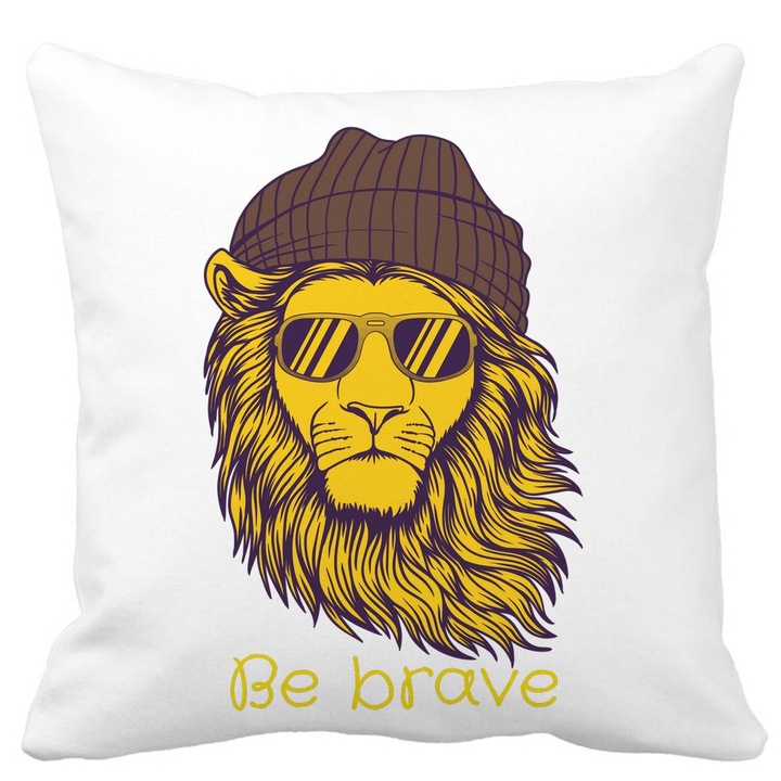Mata Be Brave szögletes díszpárnahuzat, 40x40 cm