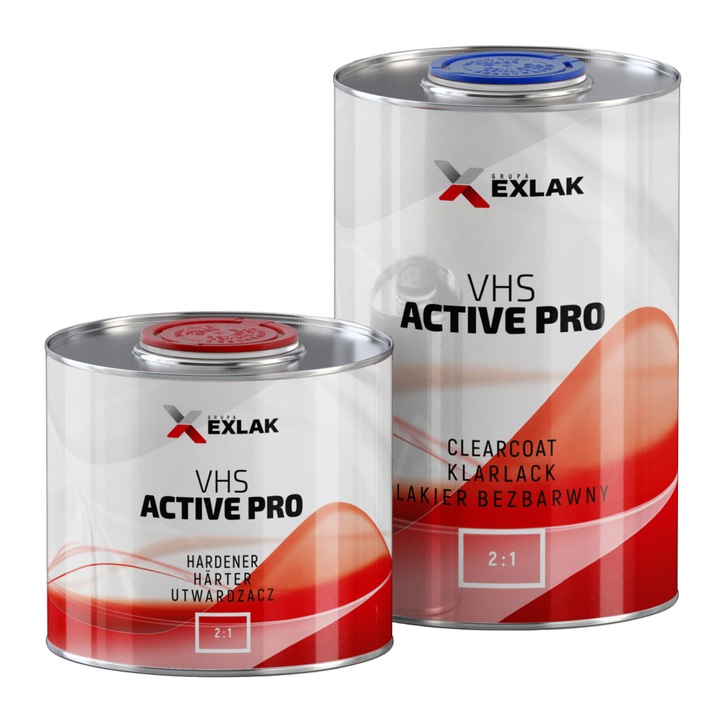 Set Lac si Intaritor, EXLAK, Active Pro VHS, 1L + 0.5L