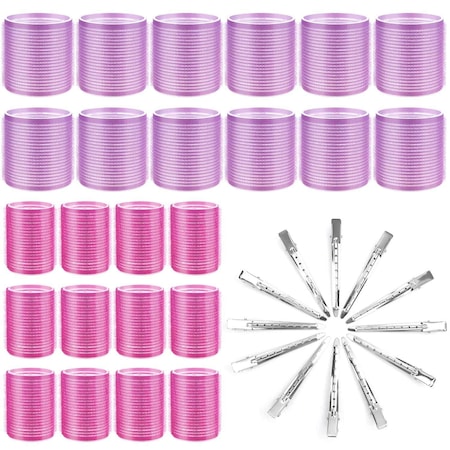 Set bigudiuri, MWAOWM, 2 Dimensiuni, Cu accesorii, Multicolor