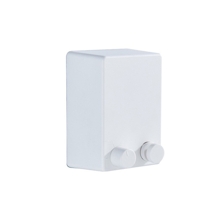 Fali állvány behúzható szárítókötéllel, Roffie, ABS/rozsdamentes acél, fehér