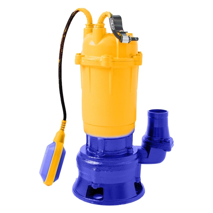 Pompa submersibila de apa murdara cu tocator Kamrad WQCD-2900D, 3300W, 25000 l/h, adancime 8m