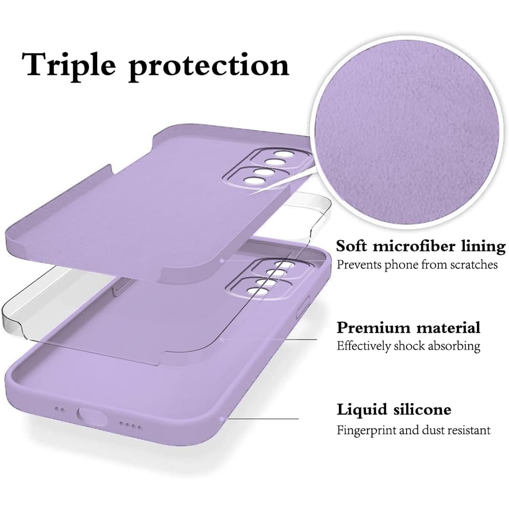 Husa Jelly Silicone Compatibil cu Honor 90, Interior de microfibra, Flexibila, Lila