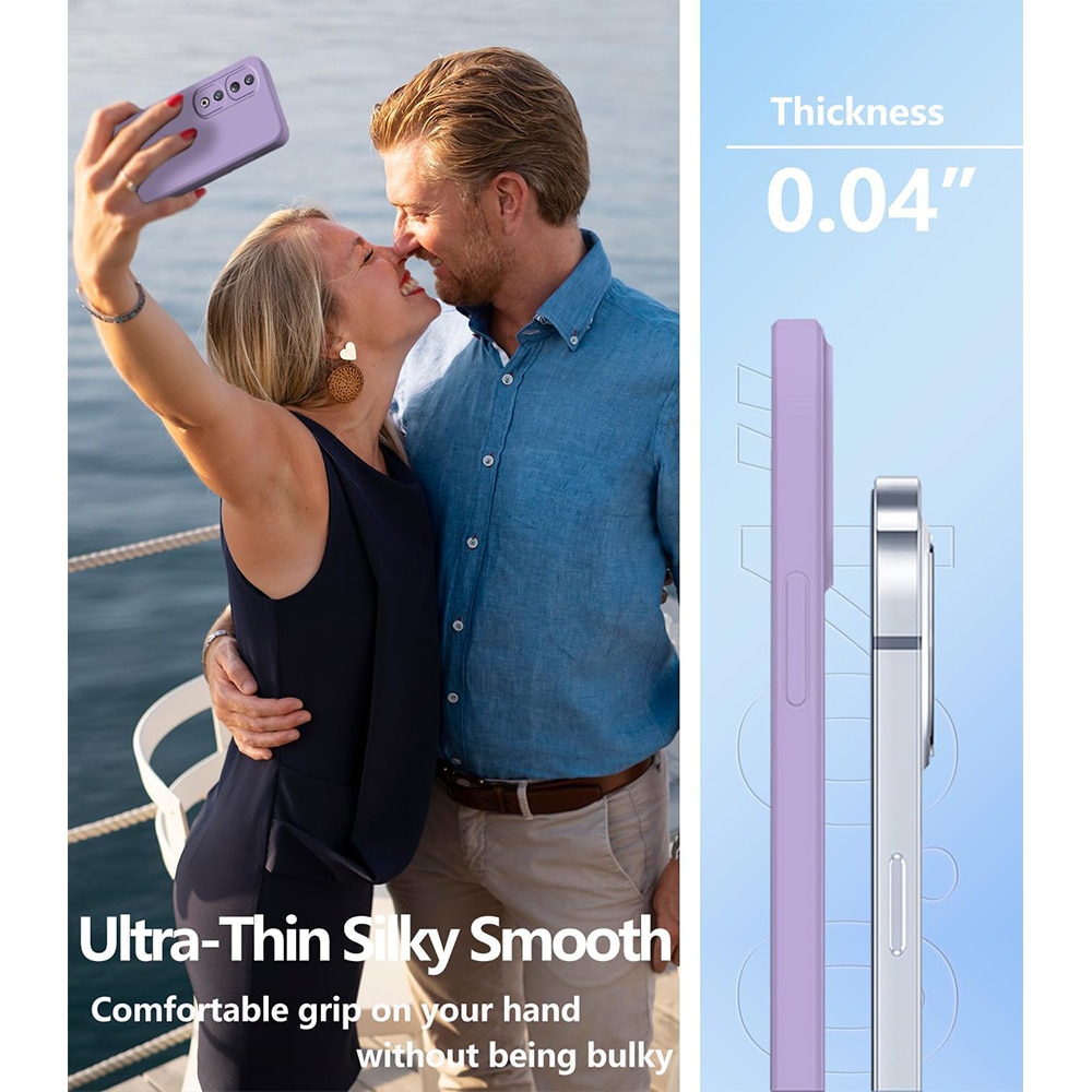 Husa Jelly Silicone Compatibil cu Honor 90, Interior de microfibra, Flexibila, Lila