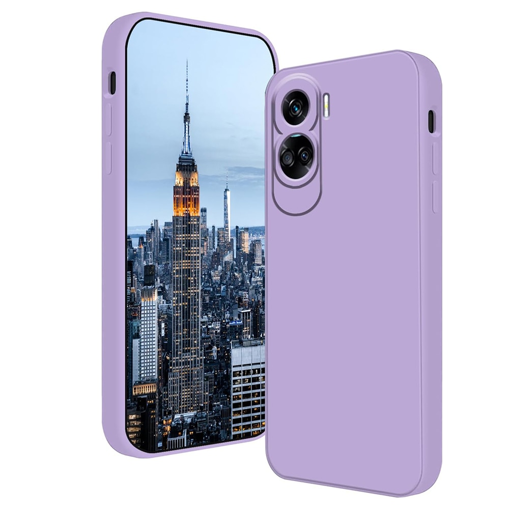Husa Jelly Silicone Compatibil cu Honor 90 Lite, Interior de microfibra, Flexibila, Lila