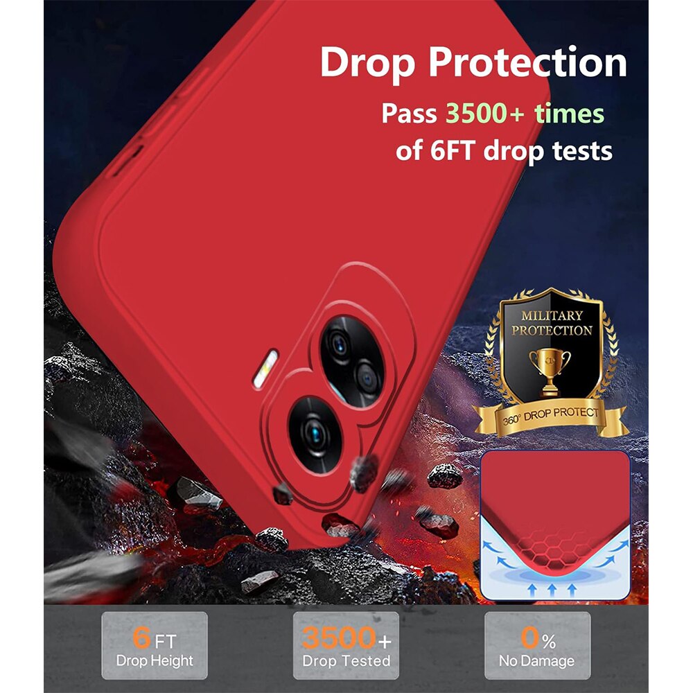 Husa Jelly Silicone Compatibil cu Honor 90 Lite, Interior de microfibra, Flexibila, Rosu