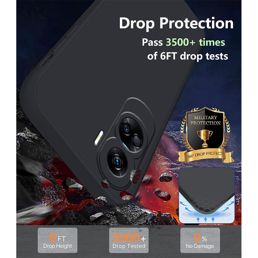 Husa Jelly Silicone Compatibil cu Honor 90 Lite, Interior de microfibra, Flexibila, Negru