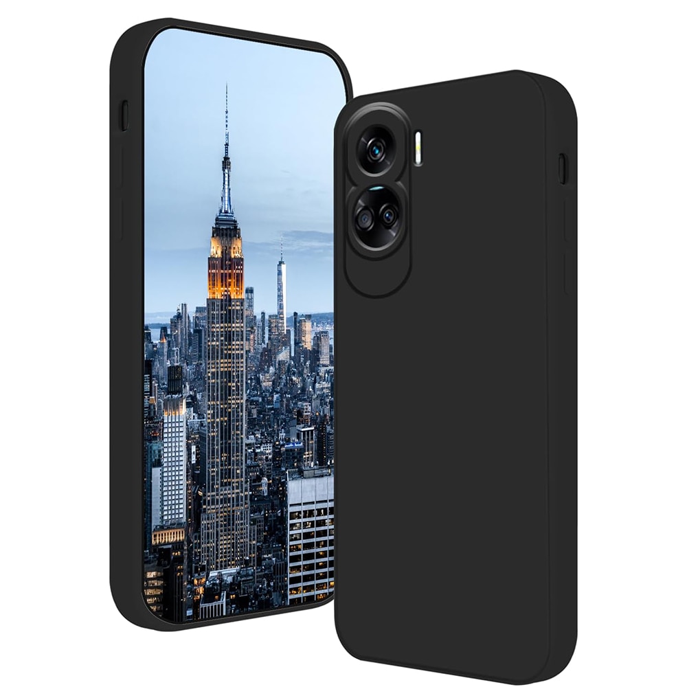 Husa Jelly Silicone Compatibil cu Honor 90 Lite, Interior de microfibra, Flexibila, Negru