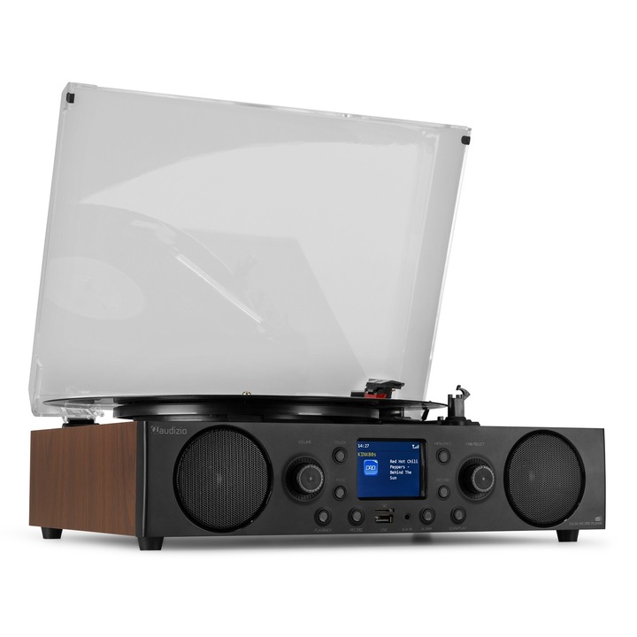 Грамофон с DAB+ радио, 60W, Bluetooth/USB/SD/FM/DAB+, Audizio TULSA
