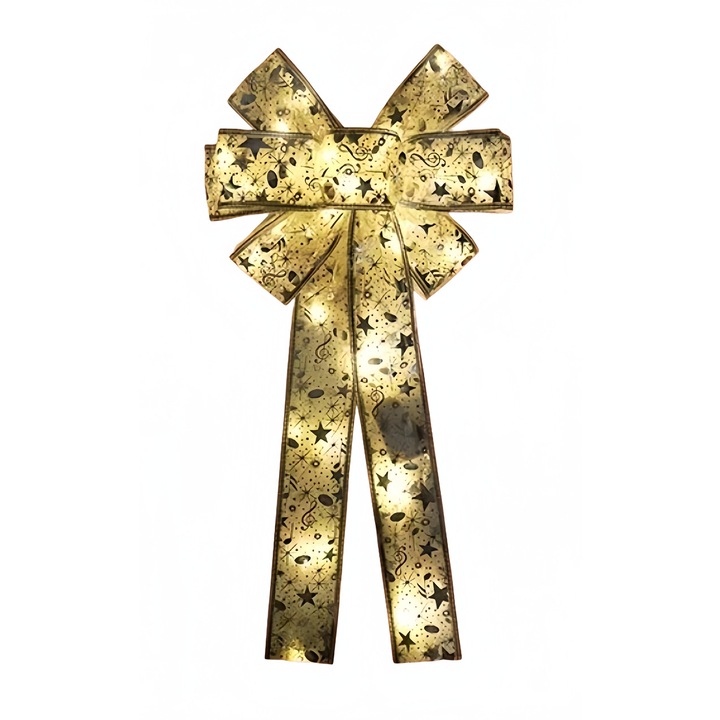 Funda cu LED, instalatie pentru craciun, 43 cm, Argintiu