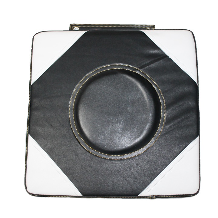 Perna de perete pentru sporturi de impact, Iron Inside, Piele ecologica, Alb/Negru