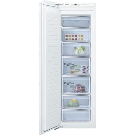 Congelator incorporabil Bosch GIN81AE30, 211 l, 7 sertare, Clasa A++, No Frost, H 177.5 cm