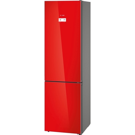 Combina frigorifica Bosch KGN39LR35, 366 l, Clasa A++, No Frost, VitaFresh, Iluminare LED, WiFi Ready, H 203 cm, Rosu