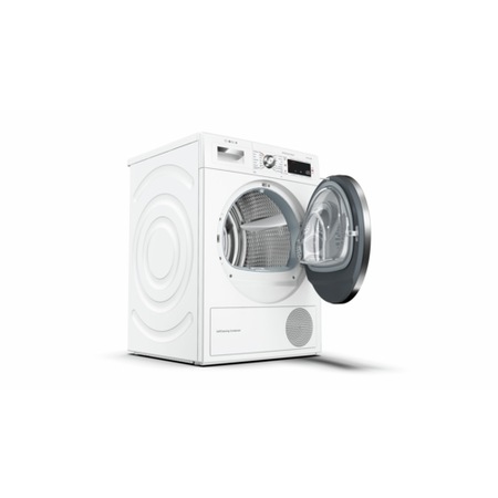 Uscator de rufe Bosch WTW85551BY, Condensare cu pompa de caldura, 9 kg, Clasa A++, Alb