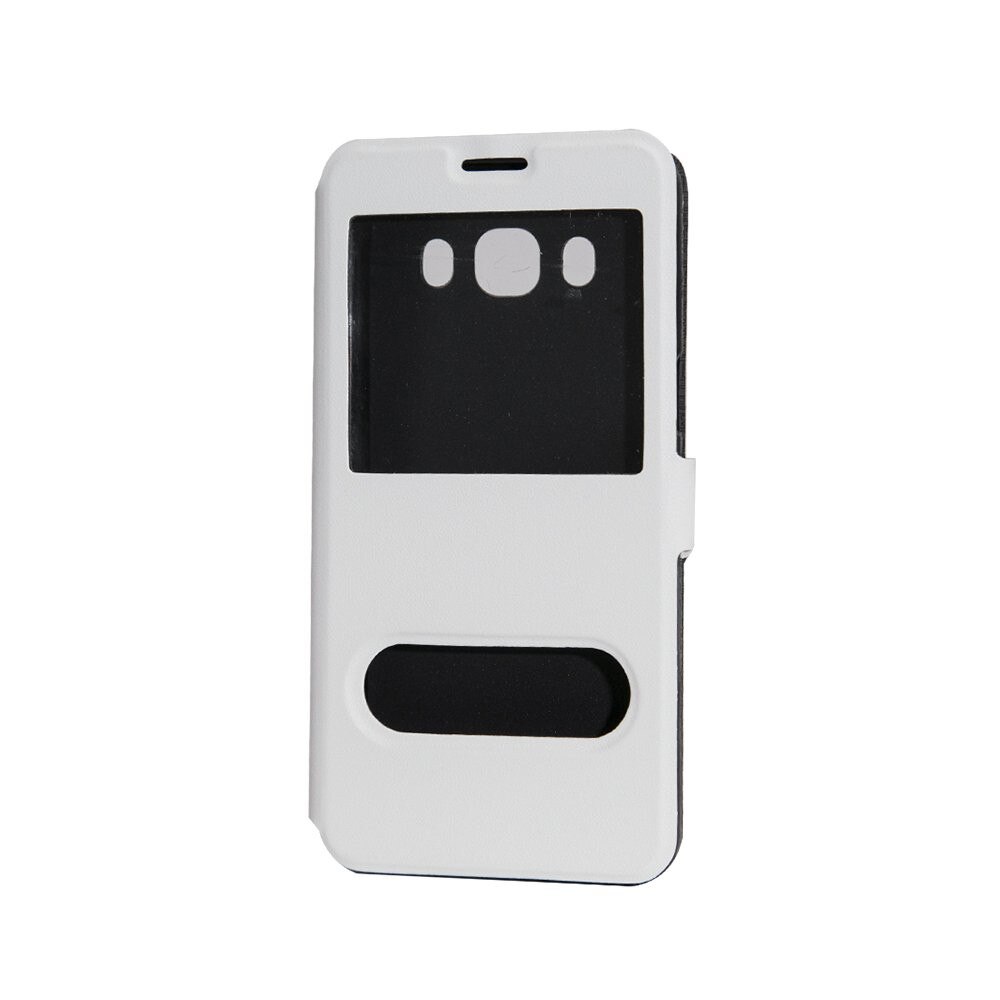 Husa Book Procell View pentru Samsung Galaxy J5 2016, Alb