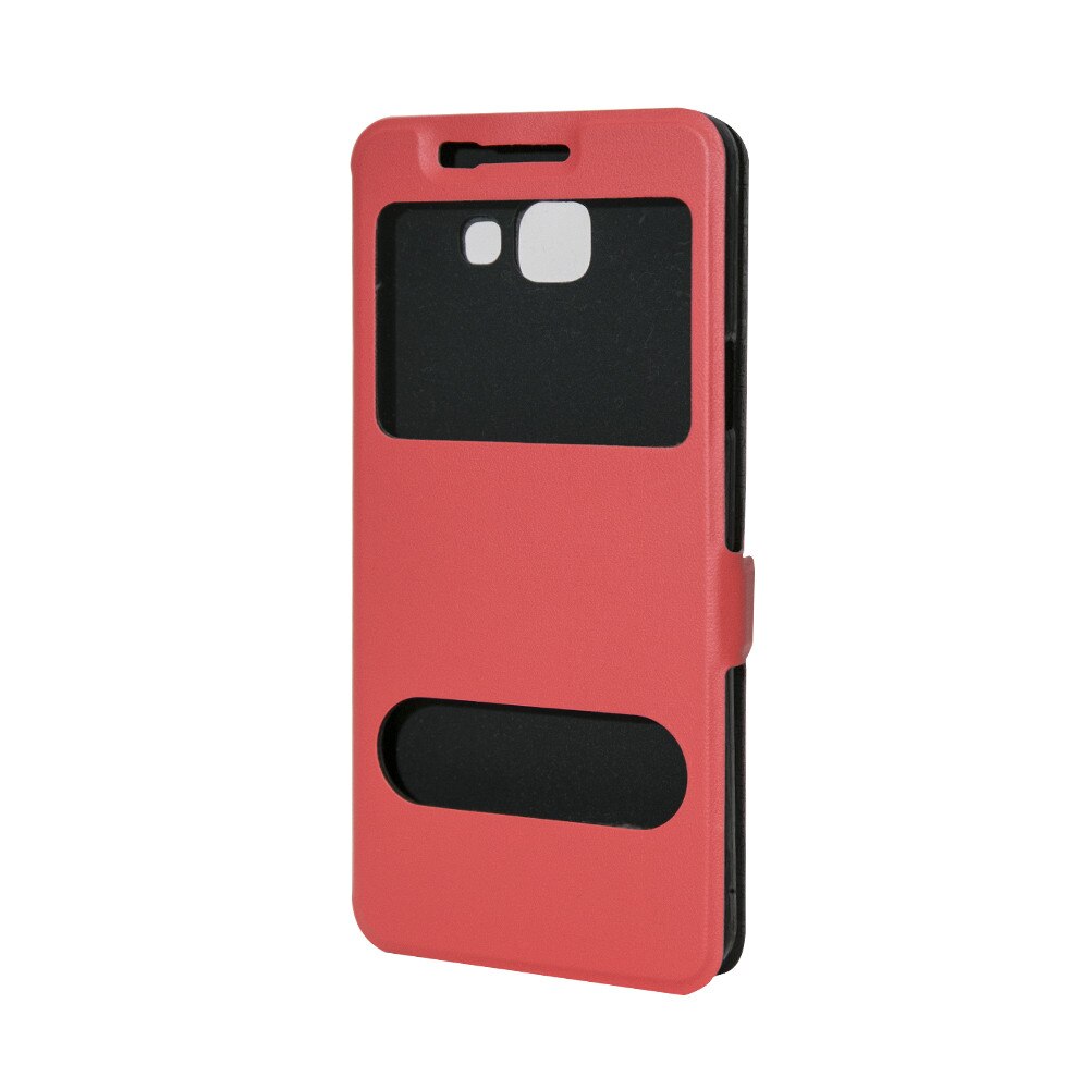 Husa Book Procell View pentru Samsung Galaxy A5 2016, Rosu